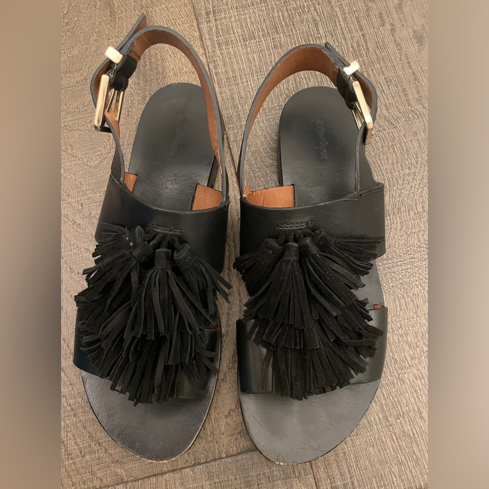 & Other Stories leather tassle Sandler Size 6.5 / EUR 36